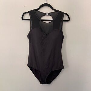 NWT Bond-Eye Black Mesh One Piece Bathing Suit Size 10